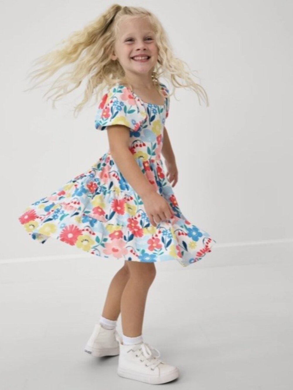 NEW Little Sleepies Play  Midsummer Meadow Peasant Dress Sz 18-24M floral Flower